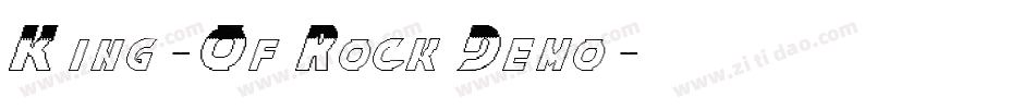 King-Of Rock Demo字体转换